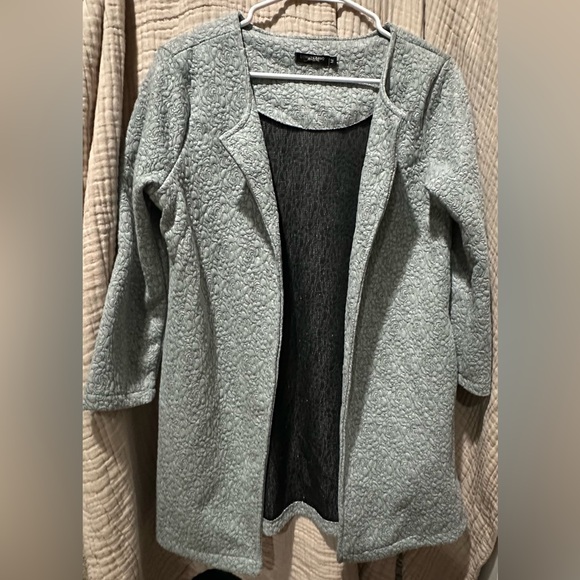 Lungo Liano Textured Gray Jacket - Picture 1 of 4